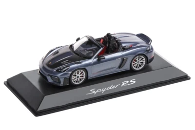 1/43 Porsche 718 (982) Spyder (Blue Grey) 2024 Diecast Minichamps WAP0202140RSPY - Image 1 of 3