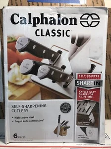 Calphalon Classic Self-Sharpening Cutlery Knife Block Set 6 Piece Set Read #20 - Picture 1 of 4