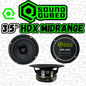 Soundqubed HDX Series 3.5" Car Audio Door Speaker Pair 120 Watts Max Power - Picture 1 of 9