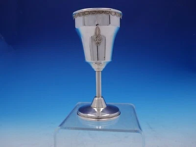 Copa Seder Judaica Plateada Hecha en Israel 5" Alto x 4 1/4" (#3822) Foto 1 de 4
