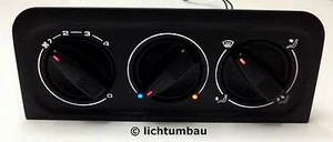 VW Golf 3 Heizungsregler Lüftung BLAU WEISS ROT inkl. warm / kalt Punkte - Bild 1 von 7