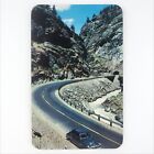 Clear Creek Canyon Tunnel Postcard 1950s Golden Idaho Springs Colorado Car B1273