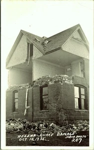 RPPC Helena Quake earthquake Damage 1935 Montana Real Photo Postcard Jorud photo - Picture 1 of 2