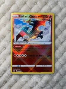 Pokémon TCG Sword & Shield - Crown Zenith RADIANT CHARIZARD HOLO 020/159 MINT - Picture 1 of 4