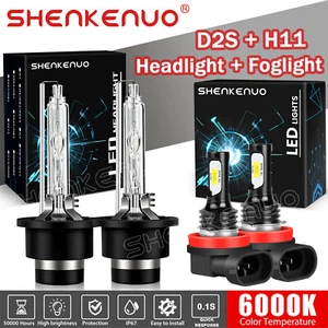 For Acura TL 2007-2008 Front HID Headligt Low Beam + Fog Light 4PC Bulbs Kit - Picture 1 of 12