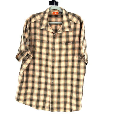 Merrell Men's Shirt Size XXL 2XL Brown Plaid Hiking Outdoors Fishing Camping - Image 1 of 4