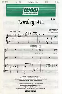 Lord of All SATB Spartiti con Accompagnamento Pianoforte - Foto 1 di 1