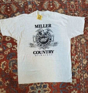 1990er Vintage NEU Brew City Gear Milwaukee Miller Country Bier Shirt Neu mit Etikett Größe XL - Bild 1 von 7