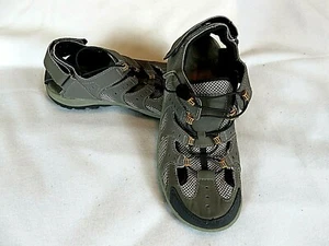 Massimo Marke Leder Sandalen Herren Größe 8. Graue Wandersandalen - Bild 1 von 5