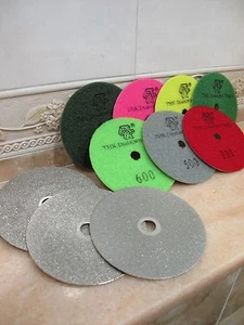 10 x 100 mm 4" THK Diamond PLANO VUELTA rueda de rectificado disco gancho respaldo - Imagen 1 de 12