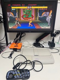 PC Engine Duo Console with CD ROM System and Dragon Knight II Game Bundle