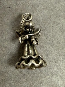 Klassischer Charm-Anhänger Vintage betender singender Engel Sterlingsilber 7075 - Bild 1 von 8