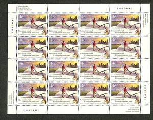 Canada - Scott 1810 - Full Pane of 16 Stamps - Frontier College - MNH - Picture 1 of 1