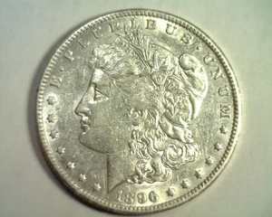 1896-O MORGAN SILVER DOLLAR CHOICE ABOUT UNCIRCULATED CH. AU NICE ORIGINAL COIN - Picture 1 of 2