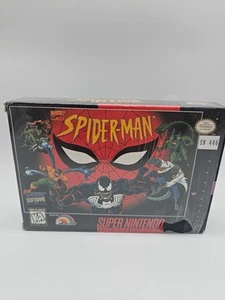 Spider-Man (SNES, 1995) CIB With Reg In Original Wrapping - Good Condition! - Picture 1 of 11
