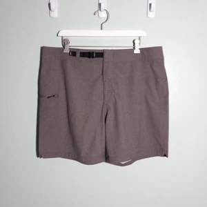 Prana Zion Shorts Gr. 36 Taille, recyceltes Polyester Stretch Reißverschlusstasche Wandern Schwimmen - Bild 1 von 9