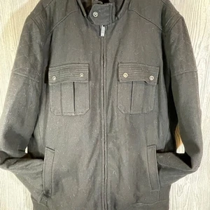 Sean John Wool Blend Bomber Moto Jackets Black Size 3X - Picture 1 of 7