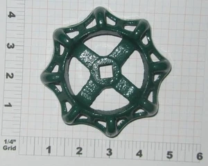 Round Cast Gate Valve Handle 4-1/2" OD with a 7/16" Square Hole - Picture 1 of 1