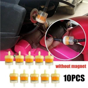 10*Universal-Inline Gas-Fuel Filter 1/4 6MM-7MM ATV Motorcycle Parts For-Honda - Picture 1 of 11