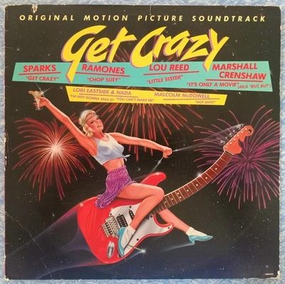 EX Get Crazy! Soundtrack LP Sparks RAMONES Lou Reed FEAR New Wave PUNK movie Foto 1 de 3