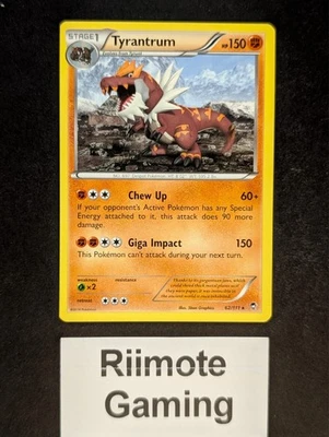 Tyrantrum 62 Furious Fists Rare Normal Near Mint - Image 1 of 2