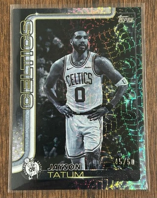 JAYSON TATUM Topps 2025-26 Black Friday exclusivo Blackout Flash Drop/50 SSP Foto 1 de 2