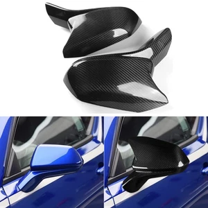 2x Dry Carbon Fiber Rear View Mirror Cover Cap For Chevy Camaro SS RS ZL1 16-23 - Bild 1 von 13