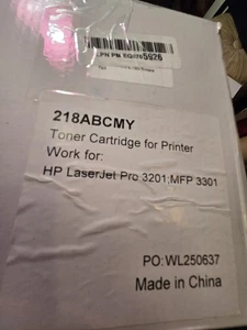 4Pack BCYM W2180A Color Toner HP LaserJet Pro 3201dw MFP 3301cdw 3301s W/Chip - Picture 1 of 2