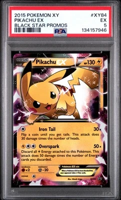 2015 POKEMON XY BLACK STAR PROMO PIKACHU EX #XY84 PSA 5 EX #134157946 - Image 1 of 2