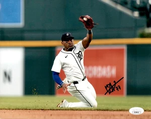 Andy Ibanez Signed Detroit Tigers 8x10 Photo #1 JSA COA - Picture 1 of 1