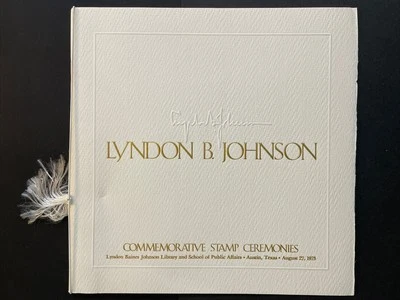 1973 Lyndon B. Johnson, 8c First Day Ceremony Program Sc# 1503 - Image 1 of 4