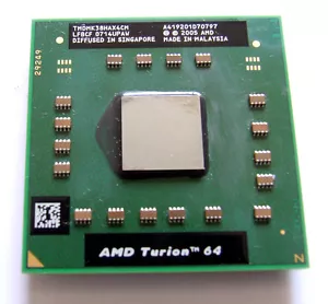 CPU AMD Turion 64 Mobile, 2.2GHz, 512KB, Socket S1. TMDMK38HAX4CM. - Picture 1 of 1