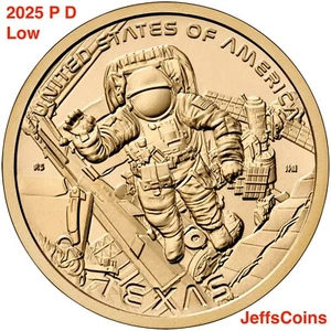 2025 P D Astronaut Space Station Walk Innovation Dollars Texas Low PD Presale - Bild 1 von 24