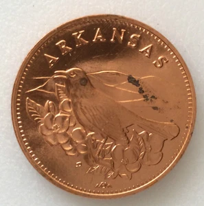 1974 Mount Everest Mint Arkansas Copper Medal A3732 - Picture 1 of 5