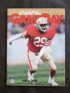 SAN FRANCISCO 49ERS VS FALCONS 10-18-1992 CANDELABROS PARQUE PROGRAMA DÍA JUEGO - Imagen 1 de 1