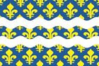 Aufkleber Seine et Marne Department Flagge Fahne 12 x 8 cm Autoaufkleber Sticker