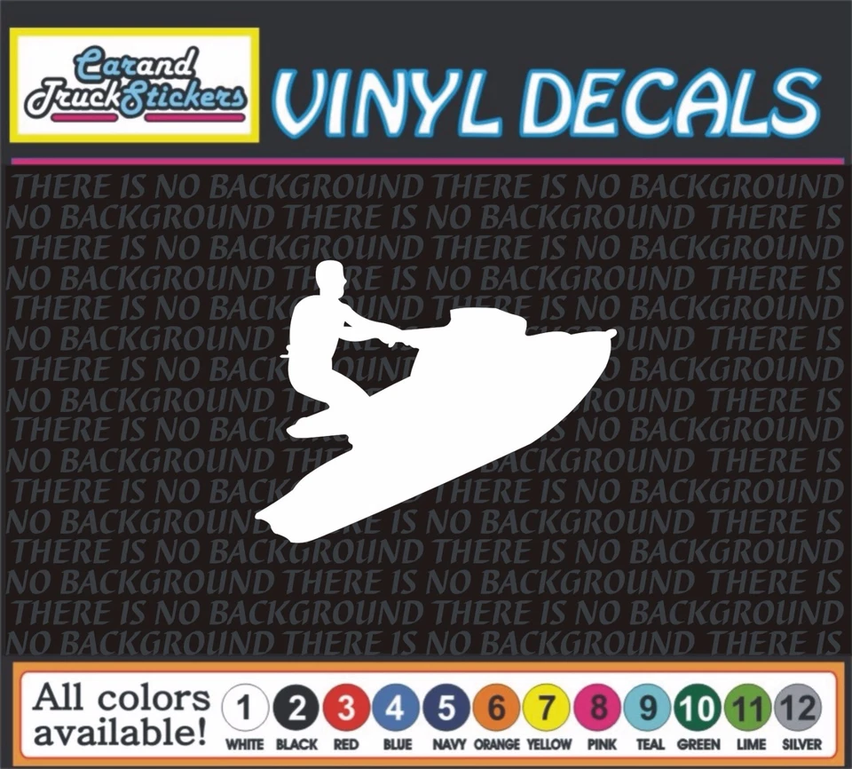 Waverunner Jetski Seadoo Vinilo Coche Calcomanía Ventana Pegatina  Foto 1 de 1