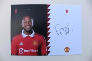 2022-23 Fred Signed Manchester United Club Card (27740) - Picture 1 of 1
