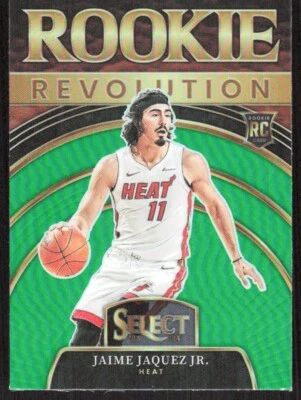 2023-24 8730D Panini SELECT ROOKIE REVOLUTION Green PRIZM Jaime Jaquez Jr. - Image 1 of 2