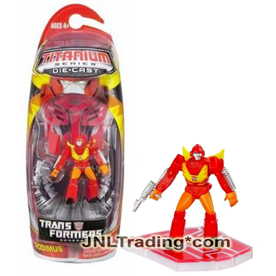 Year 2006 Transformers Titanium Die Cast 3 Inch Figure RODIMUS with Display Base - Image 1 of 1