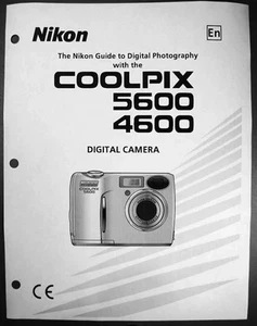 Guía de instrucciones para cámara digital Nikon CoolPix 4600 5600 - Imagen 1 de 1