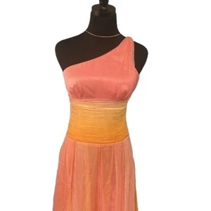 Laundry by Shelli Segal Stunning New Sunrise Silk Dress Size 2 - Picture 1 of 12