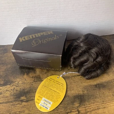 Peluca Muñeca Kemper Originals Nueva en Caja: Estilo Amanda, Talla 8-9, Color Marrón Oscuro Foto 1 de 4