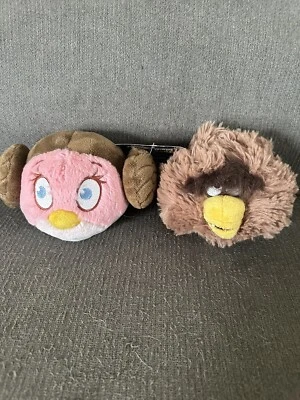 Peluche Angry Birds Star Wars 5” - PRINCESA LEIA y Chewbacca Foto 1 de 4