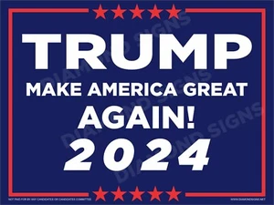 Letrero de césped político Trump 2024 24x18 doble cara - Imagen 1 de 1