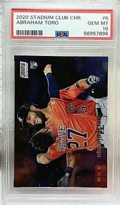 2020 Stadium Club Chr Abraham Toro PSA 10 Old School Card NEW CLEAN CASE - Picture 1 of 1