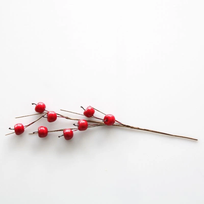 ASA Deko Apfelzweig rot Dekozweig Weihnachtsdeko Weihnachten Äpfel Apfel Zweig - Bild 1 von 1