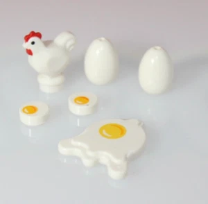 NEW LEGO Chicken Easter Egg Combo flat Eggs BAM 2023 6 TOTAL PIECES - Picture 1 of 2