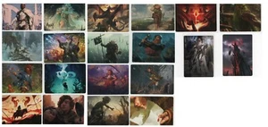 Magic the Gathering Lord of the Rings Art Series cards x20 - Picture 1 of 4