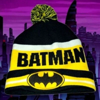 Beanie Batman Boy's Pom OS - Imagem 1 de 4